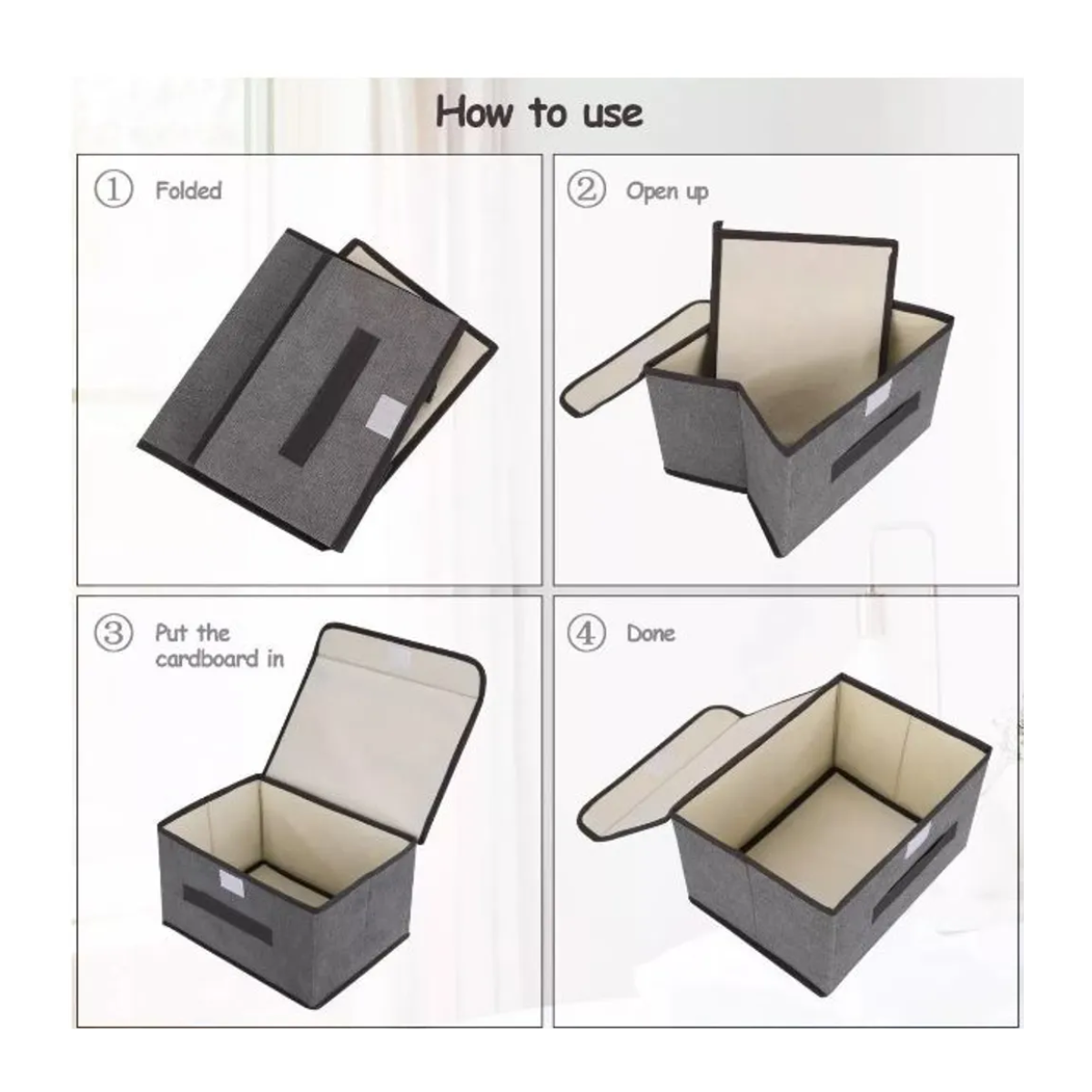 😎📦 Set Cajas Organizadoras Plegables x3 📦😎